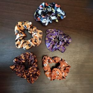 5Pack Halloween Hair Scrunchies